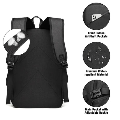 Anti-theft usb-charged laptop backpack