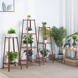 Garden Vintage Tall Plant Stand Bamboo Planter