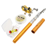 Mini Telescopic Portable Pocket Pen Fishing Rod Pole