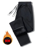 Men's Warm Plush Casual Cargo Pants