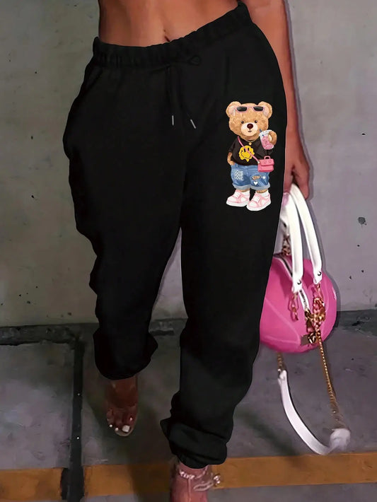 Loose fashion drawstring pockets sweatpants