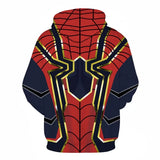 3D Spiderman Pattern Cosplay Men's Hoodie