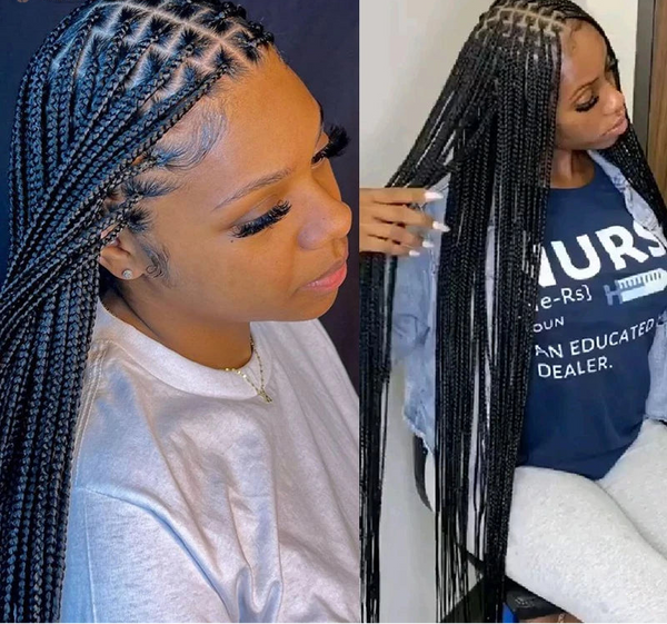 Cornrow Knotless Braided Wigs