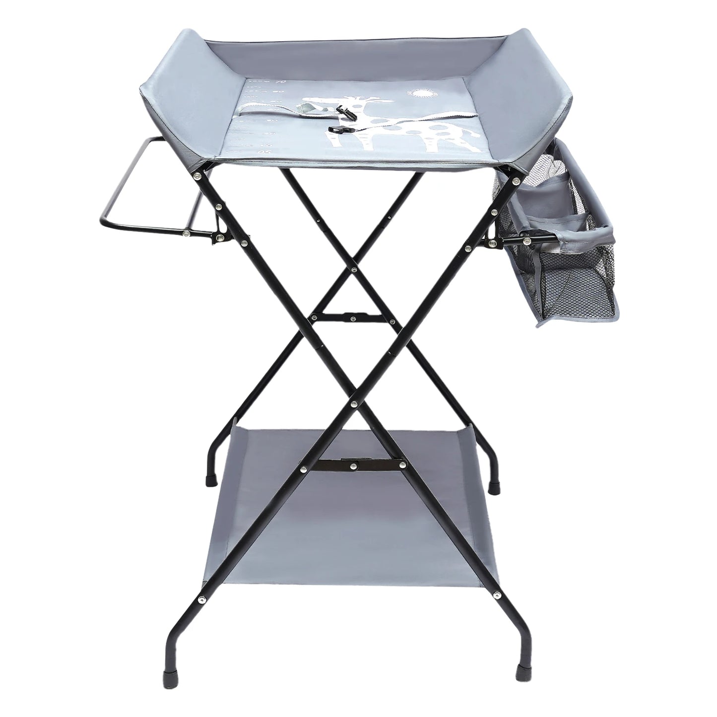Folding Infant Diaper Nursery Organizer Changer Unit