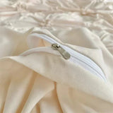 Elegant 3D Twist Flowers King Size Bedding Set