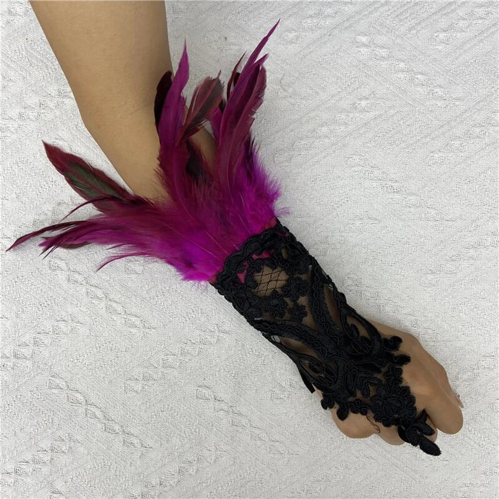 Halloween Party Fingerless Gloves