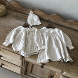 Lace Cotton Long Sleeve Princess Dress