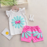 Summer Baby Girls Clothing Set