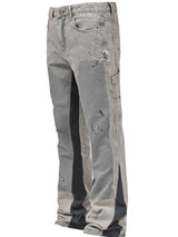 Men's Painting Patch Baggy Stacked Jeans