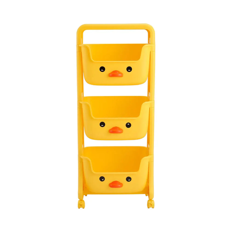 Mobile Multi-Tier Kids Toy Storage Rack
