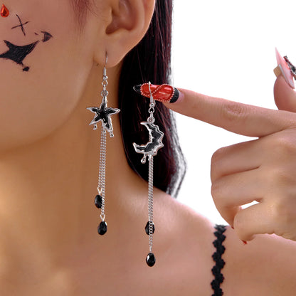 Gothic Vampire Bat Halloween Pendant Earring