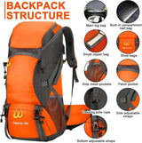Lightweight Travel Backpack with Rain Cover