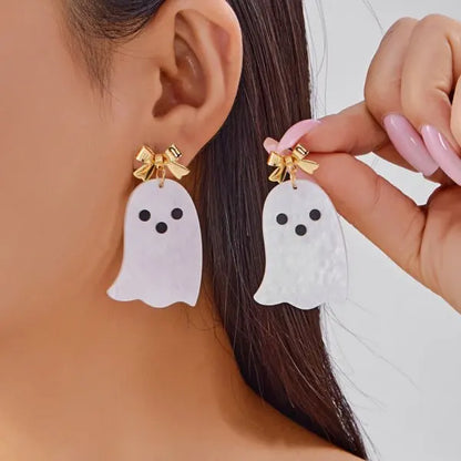 Gothic Vampire Bat Halloween Pendant Earring