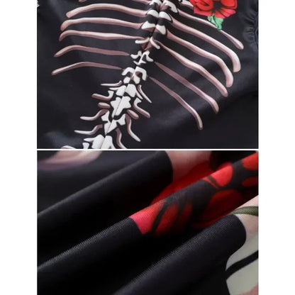 Halloween Rose Skeleton Play Costume