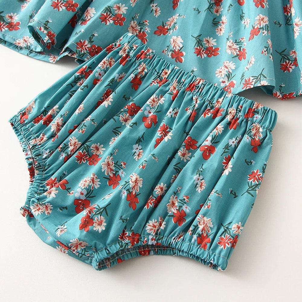 Fashion summer baby girl clothes set