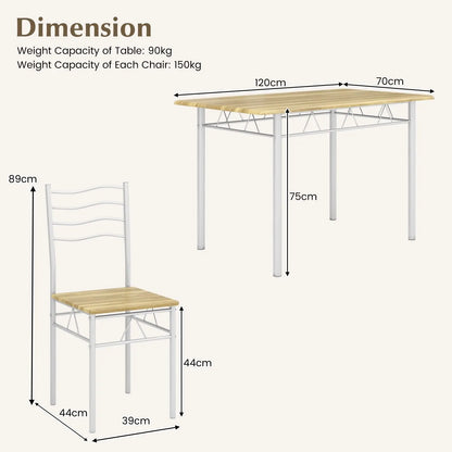 5 pcs counter height dining table set