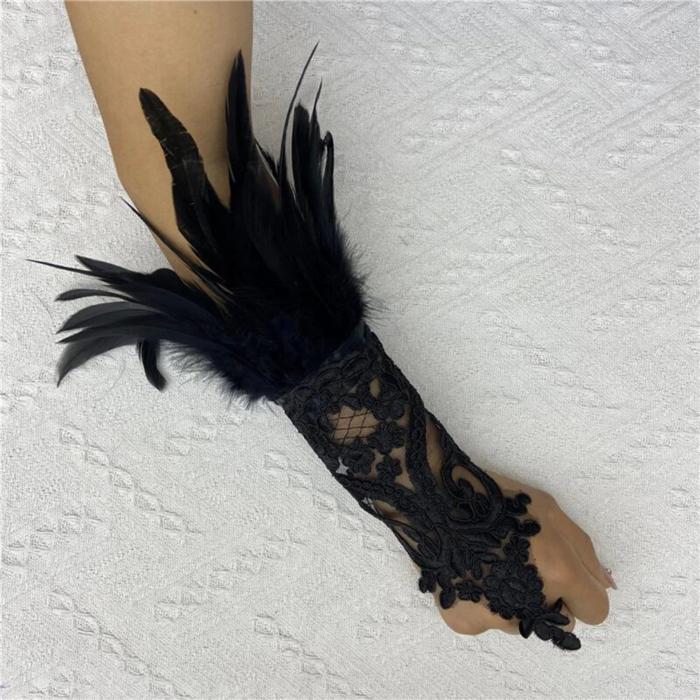 Halloween Party Fingerless Gloves