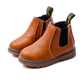 Fashion Leather Ankle Boots For Kids