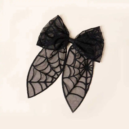 Halloween Bat Bow Hair Clip