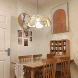 Weaving Petal Willow LED Chandelier Rattan Penant Lamp