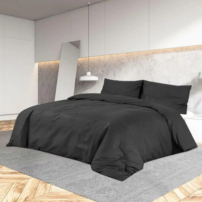 Lightweight microfiber duvet cover set