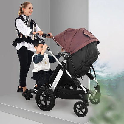 Pedal stroller glider ride seat