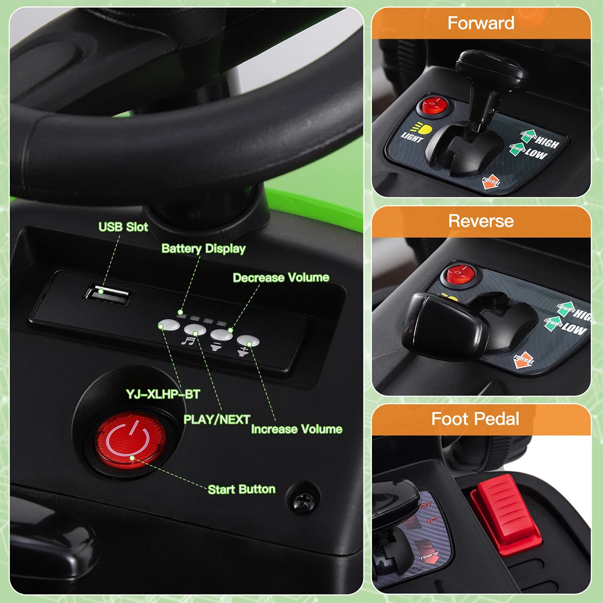 12v battery powered electric kids toy car with remote