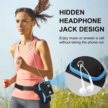 Waterproof sports waist phone bag