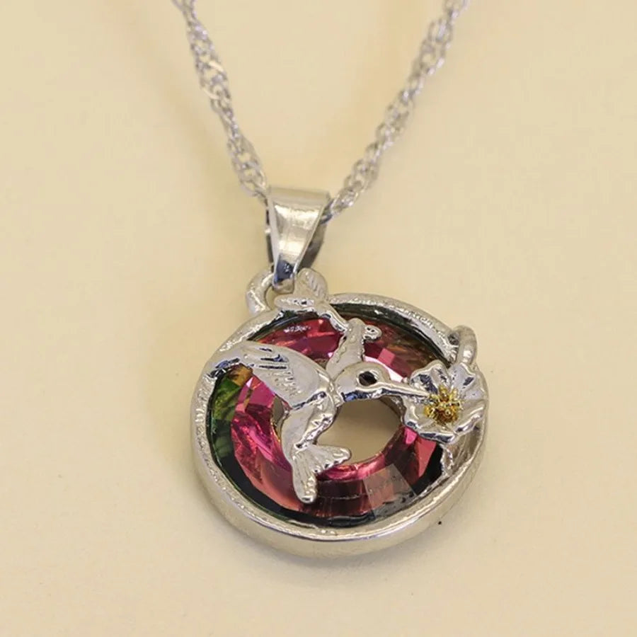 Fashion Hummingbird Shaped Pendant Necklace