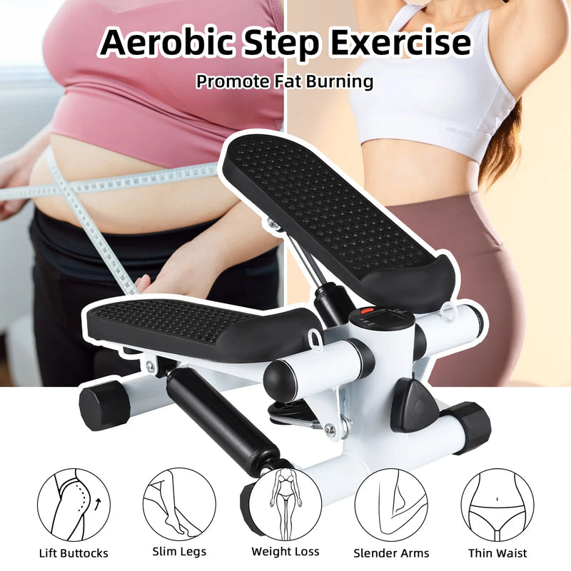 Mini Stepper For Home Exercise With Resistance Bands