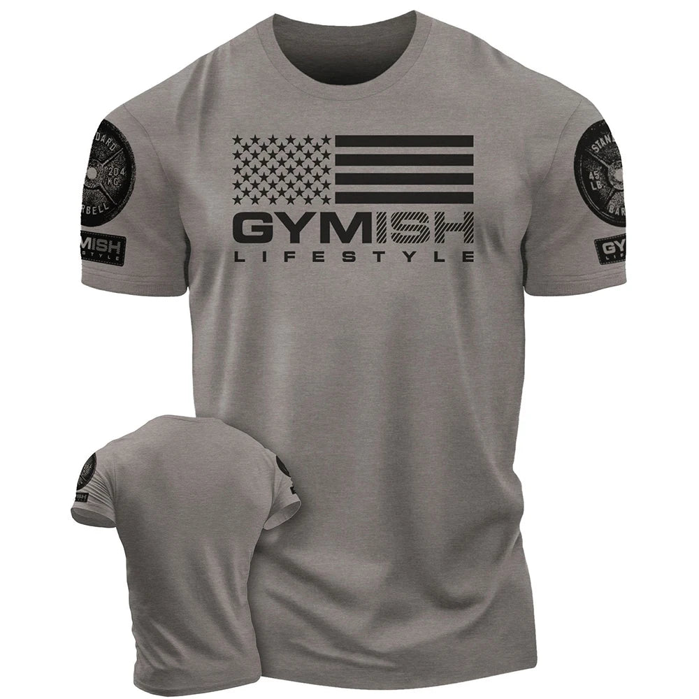 Men's Fitness T-Shirt - Short Sleeve Gym Wear | East R Us