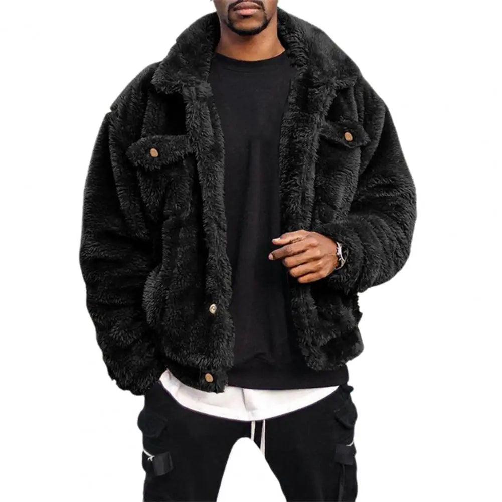 Thickened velvet plush fluffy jacket