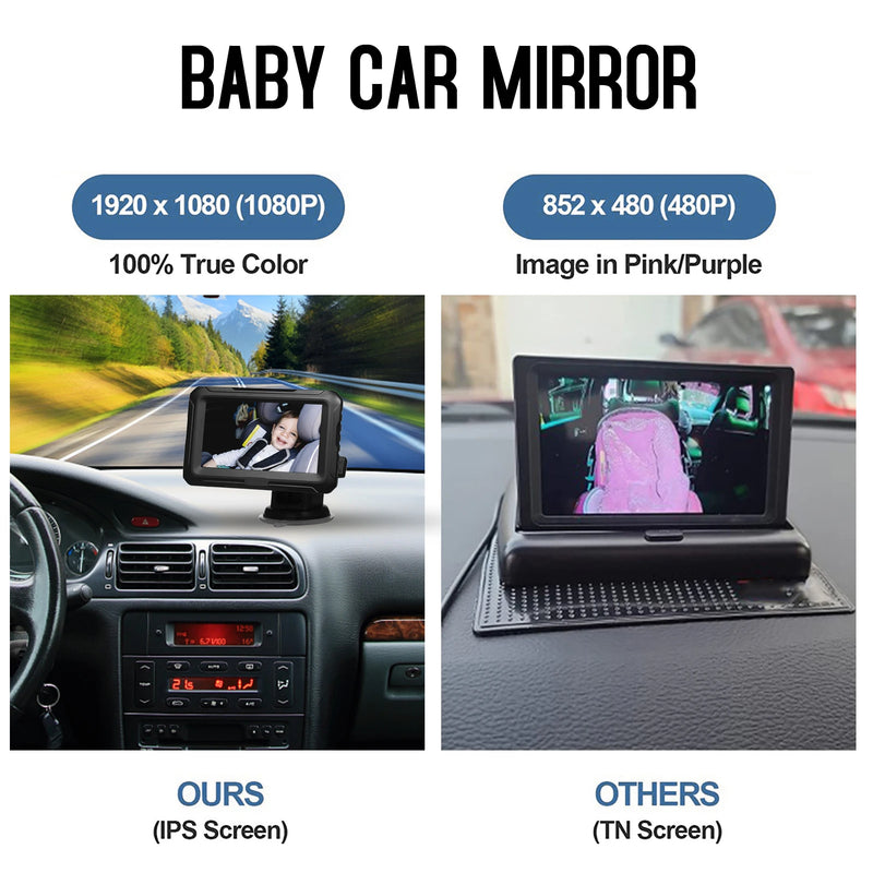 1080P Baby Car Monitor Mirror