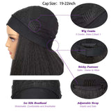 Kinky Straight Headband Synthetic Wig