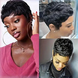 Brazilian Remy Hair Pixie Cut Wig