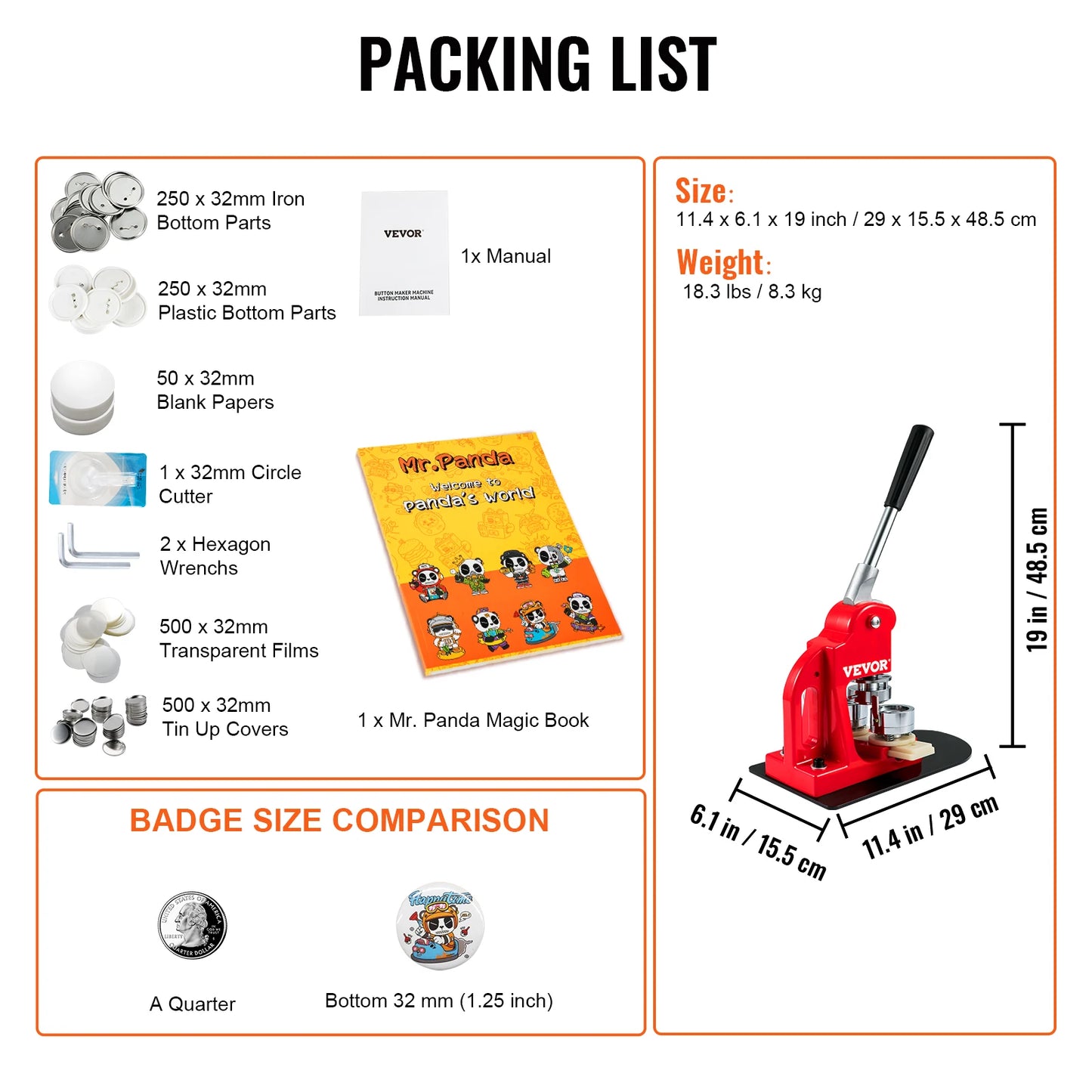Badge Maker Machine DIY Button Pin