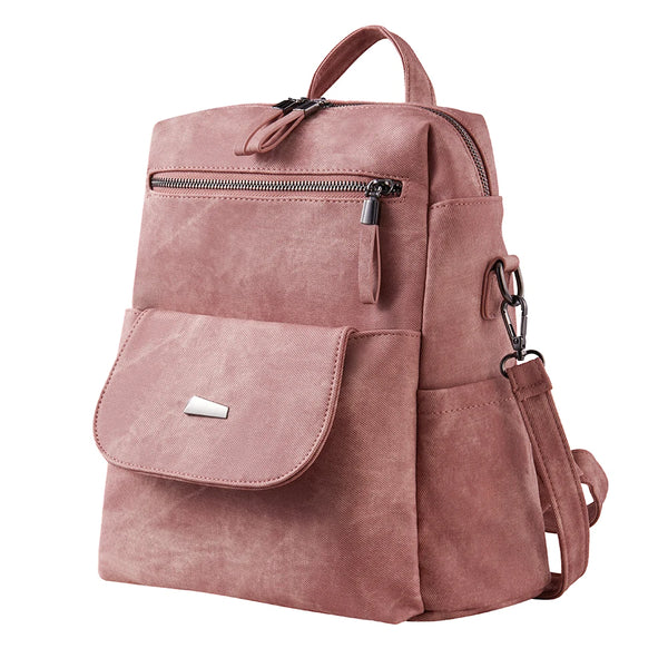 Vintage PU Leather Backpack