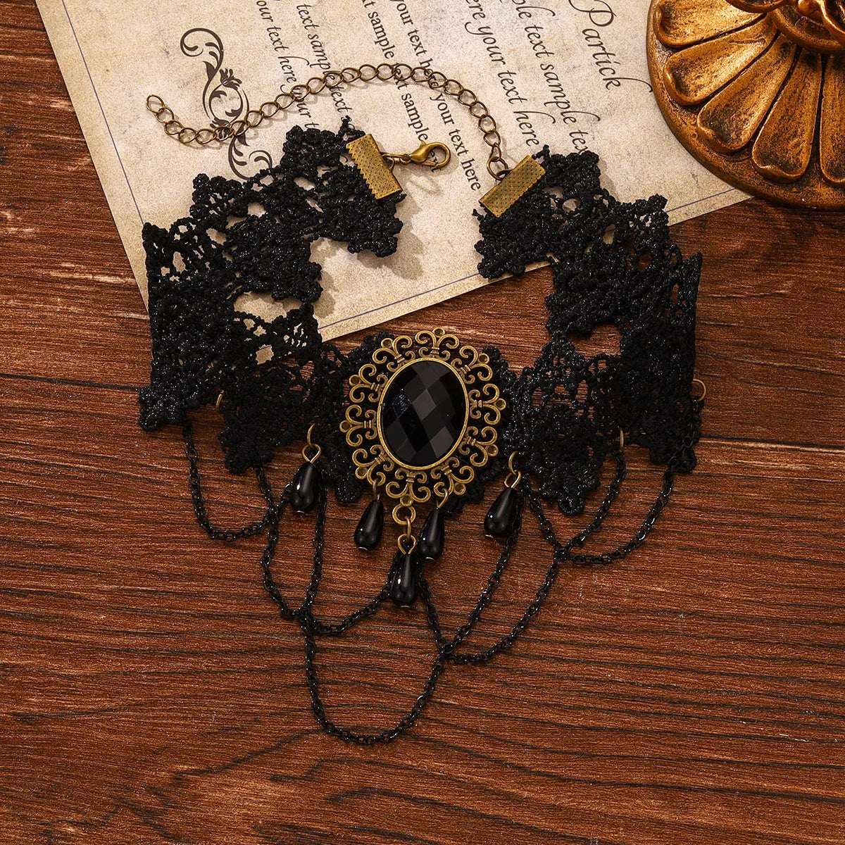 Gothic Style Choker Halloween Necklace