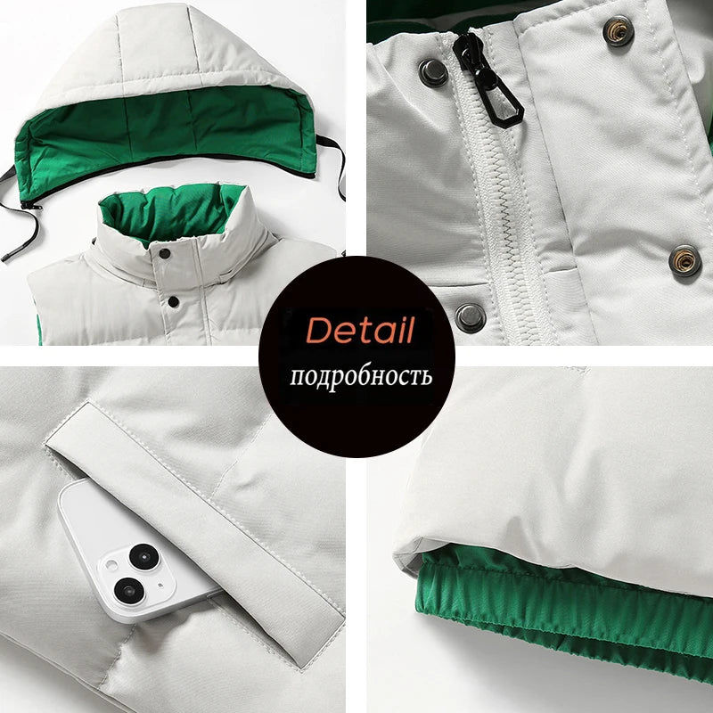 Warm Windproof Hooded Vest
