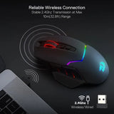 Rapid Fire Key 8 Macro Buttons Wireless Mouse