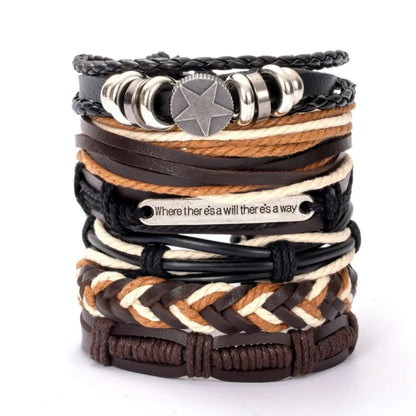 Fashion Multi-layer Beaded Leather Bracelet