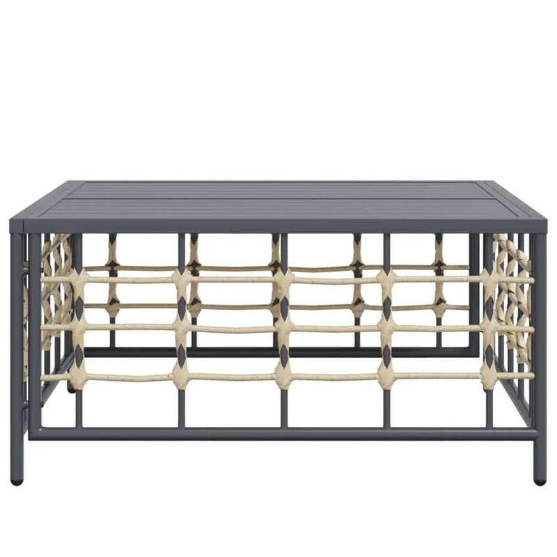 Anthracite Poly Rattan Garden Table