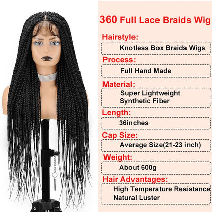 Cornrow knotless braided wigs