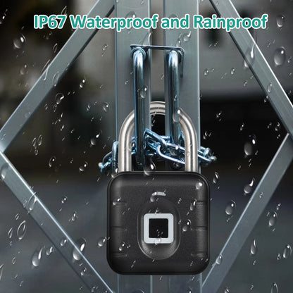 Anti theft electronic fingerprint padlock