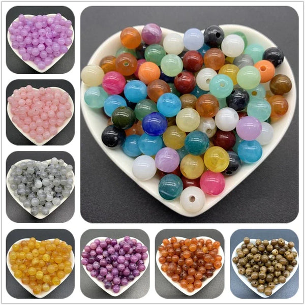 6PCS/ Acrylic Spacer Beads For Jewelry Making