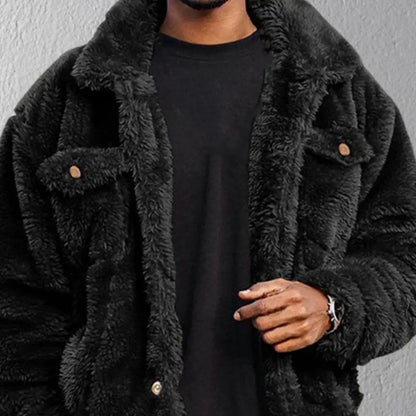 Thickened velvet plush fluffy jacket