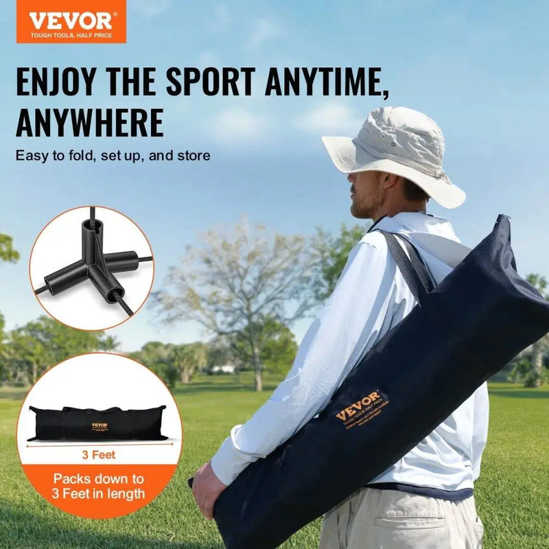Adjustable 20ft Badminton & Volleyball  Set