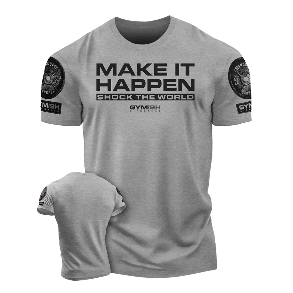 Strength Workout T-Shirt - 3D Printed Gym Tee | East R Us