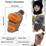 Electric Heating Warm Face Cover Neck Warmer Cap