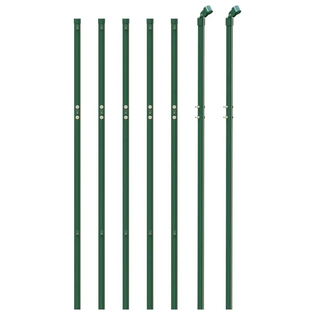 Durable 0.8x10m green chain link fence for garden